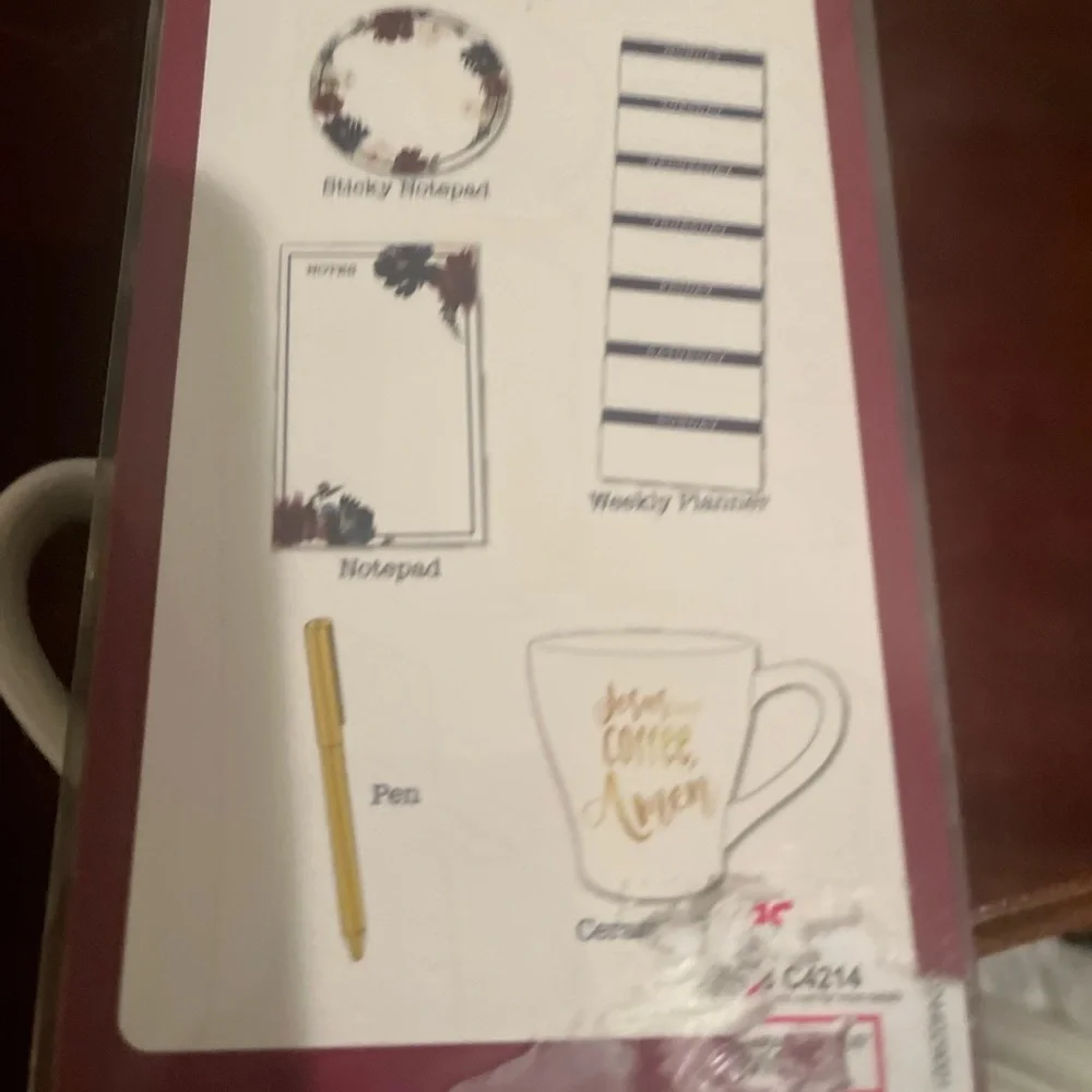Faith Coffee Mug Gift Set . Mug + Pen + Notes . New in Box